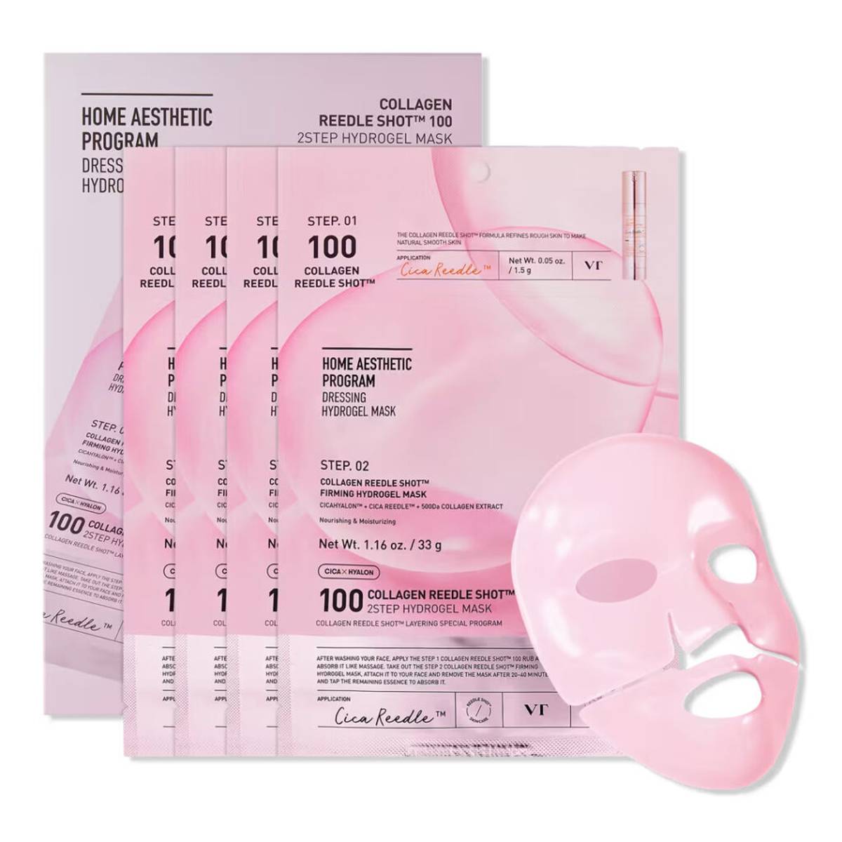 VT Cosmetics Collagen Reedle Shot 100 2-Step Hydrogel Mask