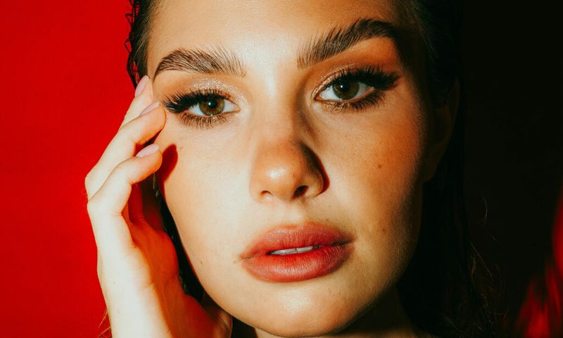 glamorous woman wearing full makeup