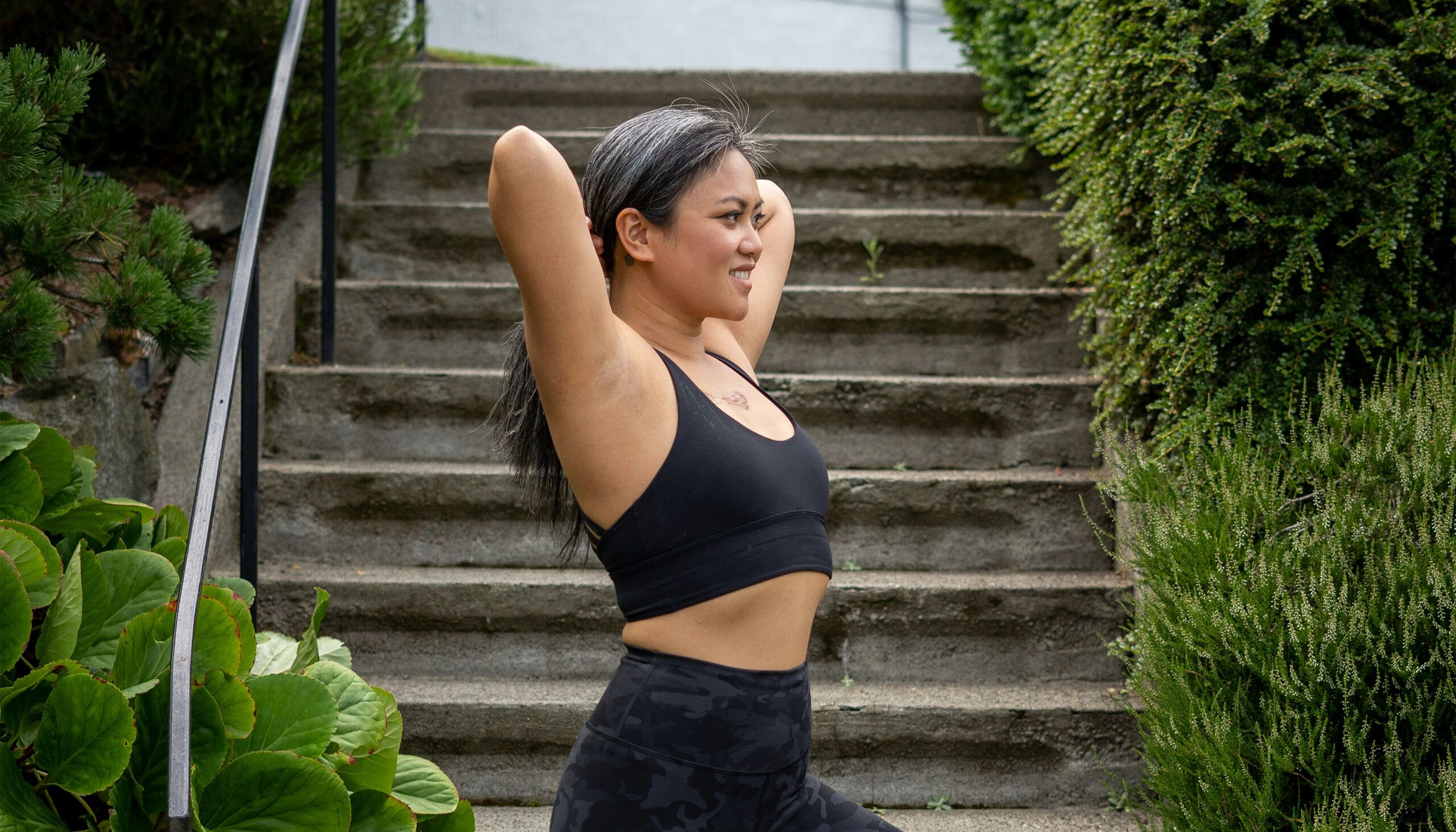 woman with gray hair