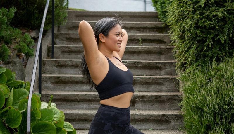 woman with gray hair