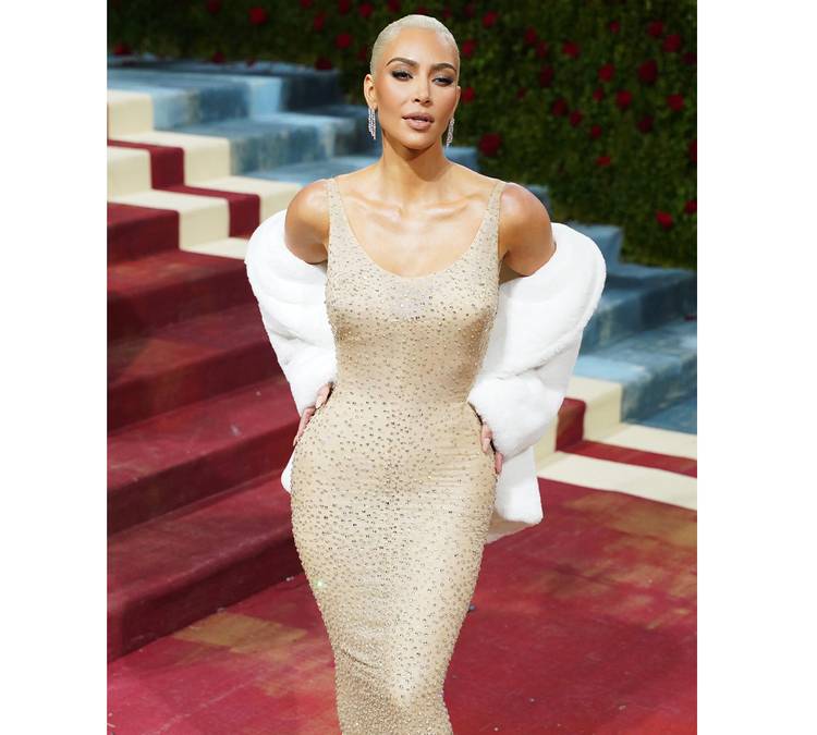 2022: Kim Kardashian in Bob Mackie