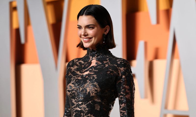 Kendall Jenner attends the 2025 Vanity Fair Oscar Party Hosted By Radhika Jones at Wallis Annenberg Center for the Performing Arts on March 02, 2025 in Beverly Hills, California.