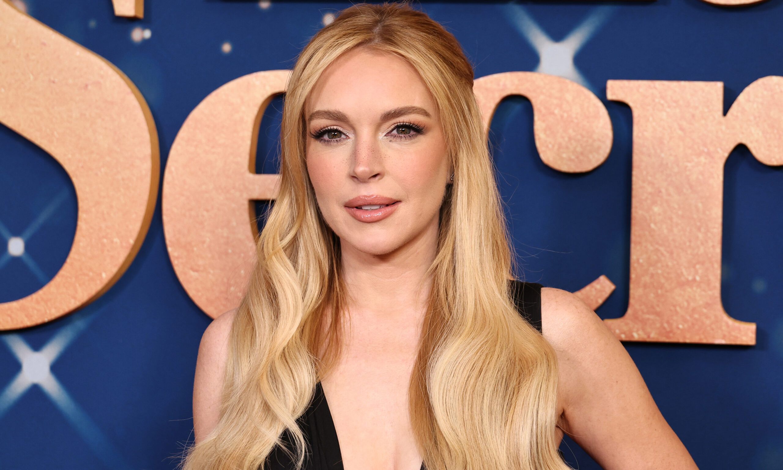 Lindsay Lohan attends the screening of Netflix's "Our Little Secret" at The Paris Theatre on November 18, 2024 in New York City.