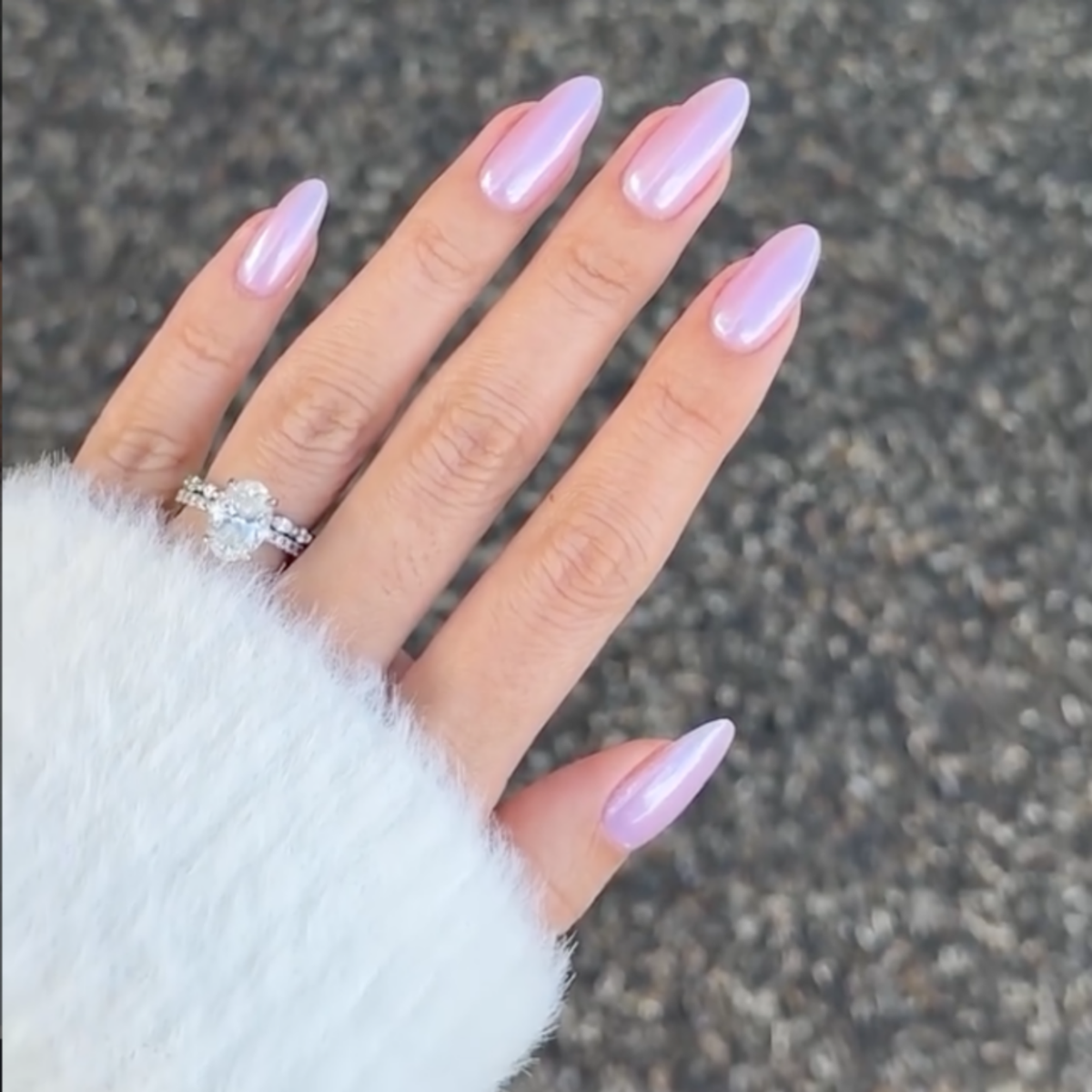 bridal chrome nails by IG:@nailsbyzola