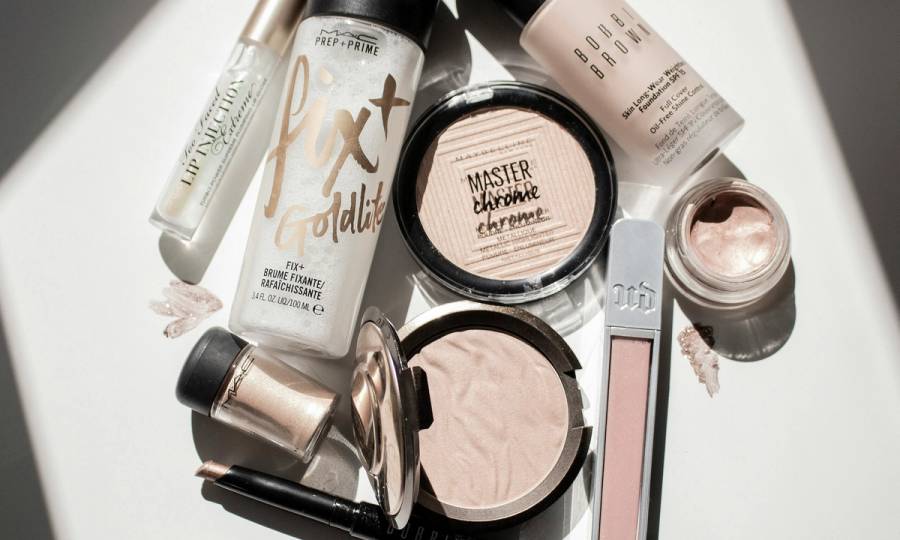 silver and icy makeup products