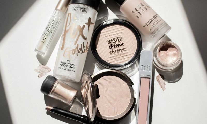 silver and icy makeup products