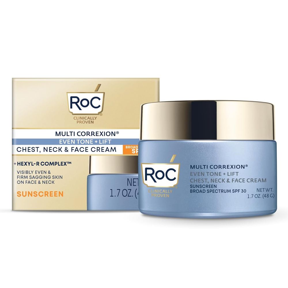 RoC Multi Correxion 5 in 1 Chest, Neck, and Face Moisturizer Cream with SPF 30