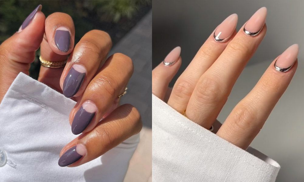 reverse French manicures