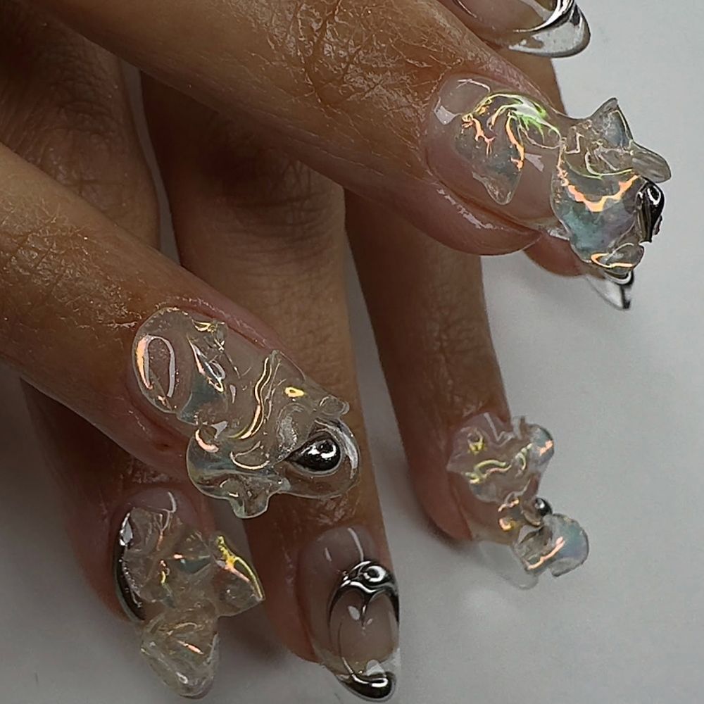 Icy Globby Nails