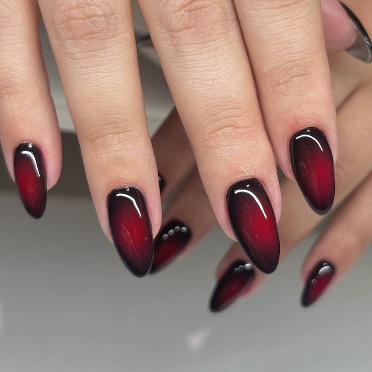 Black and red aura