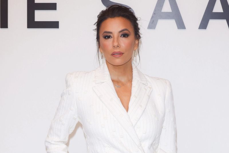 Eva Longoria attends the Elie Saab Haute Couture Spring-Summer 2025 show as part of Paris Fashion Week