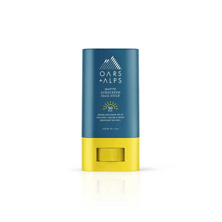 Oars + Alps Matte Sunscreen Face Stick with SPF 50 ($18)