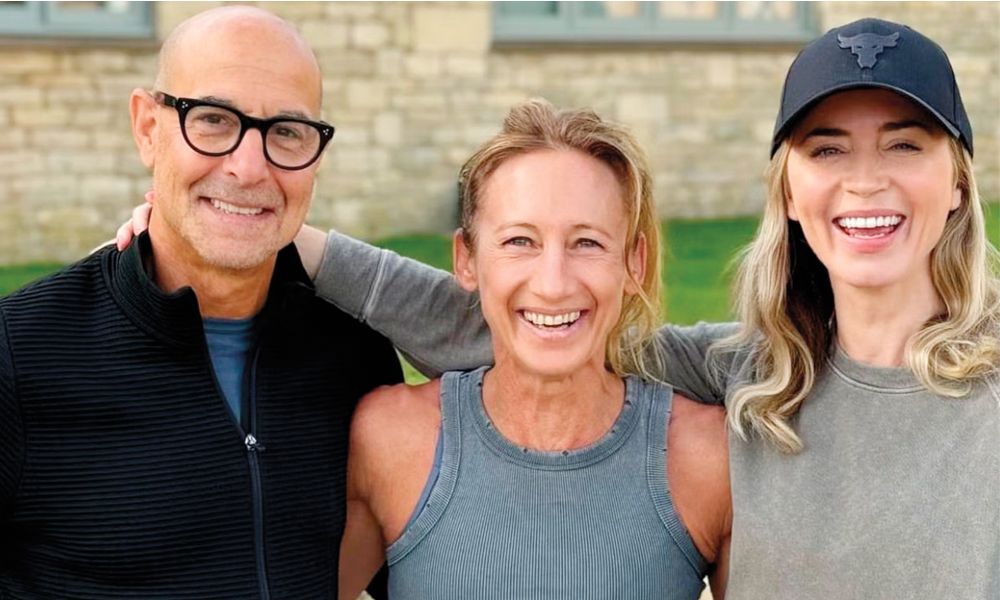 Stanley Tucci, Monique Eastwood, and Emily Blunt