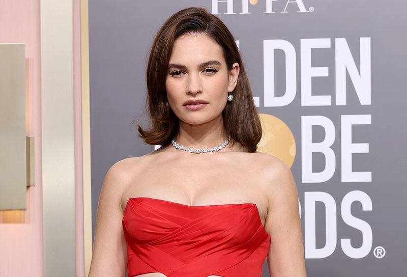 The Secret to Lily James’ Old Hollywood Glamour Hair