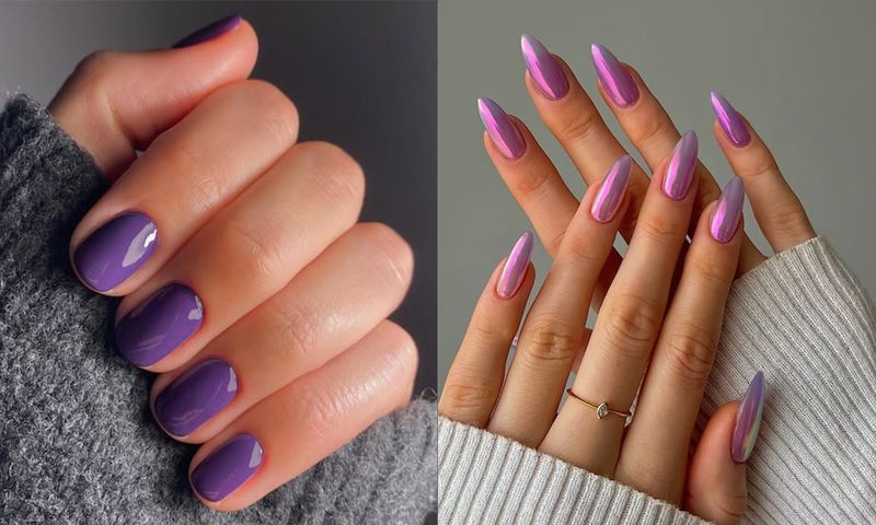 Go Beyond Red, Pink and Heart-Themed Manis This February With Amethyst Nails
