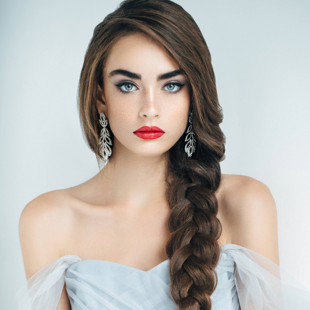 Long, Fluffed Braids