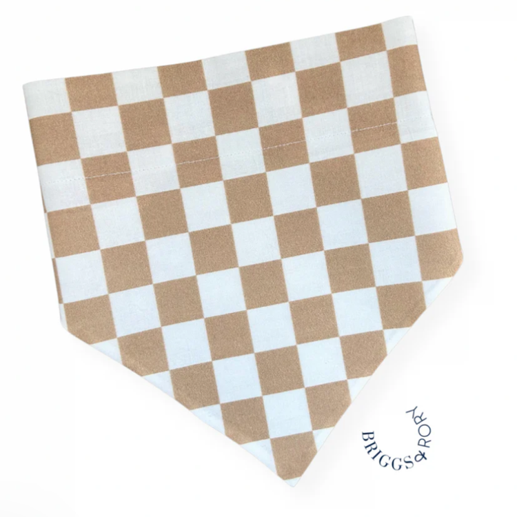 Briggs &amp; Rory Handmade Pet Bandanas, Checkered Dog Bandana ($16)
