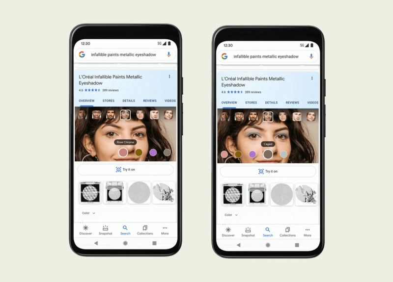 Google’s Newest Feature Allows Users to Virtually Try on Thousands of Makeup Products Before Buying