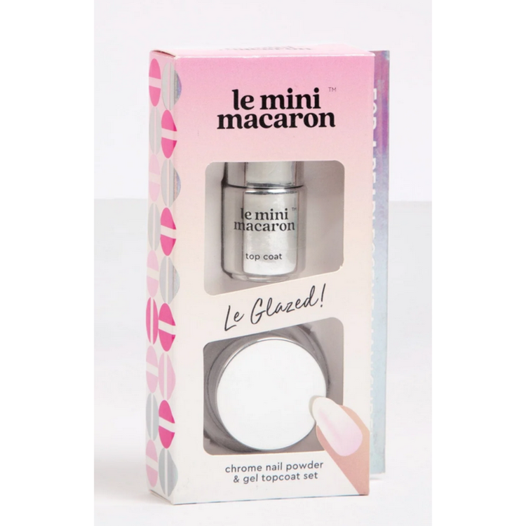 Le Mini Macaron: Le Glazed Chrome Powder Set ($12)