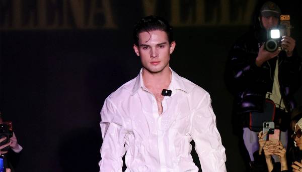 A model walks the runway for the Elena Velez fashion show during New York Fashion Week
