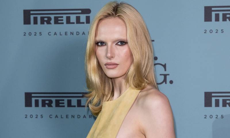 Alex Consani attends the "2025 Pirelli Calendar VIP Gala" at Natural History Museum on November 12, 2024 in London, England.