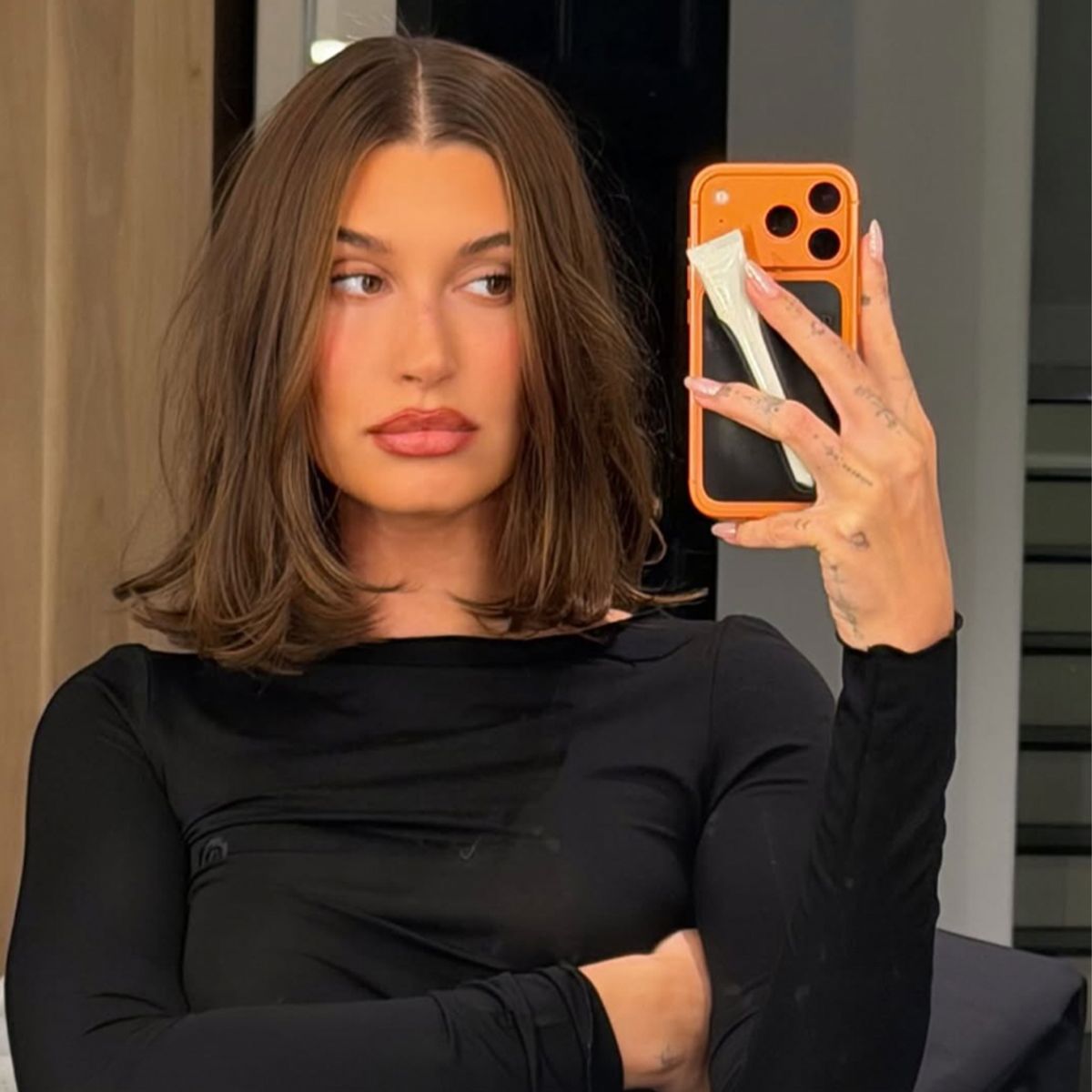 Hailey Bieber new bob