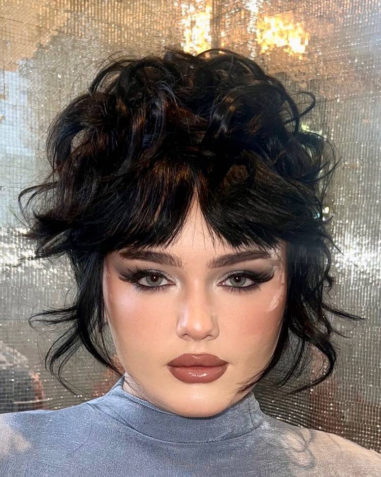 Curtain Bang Updo