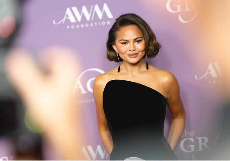 Chrissy Teigen attends The Alliance for Women in Media Foundation's 2026 Gracie Awards Gala at Beverly Wilshire, A Four Seasons Hotel on May 19, 2026 in Beverly Hills, California. 