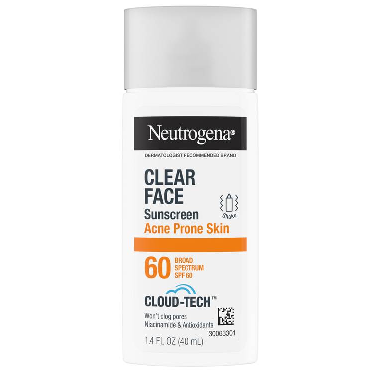 Neutrogena Clear Face Sunscreen for Acne Prone SKin SPF 60