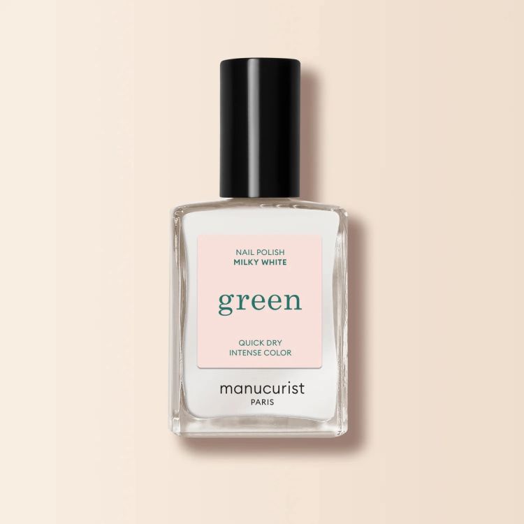 Manicurist Paris Green Natural Nail Polish in Milky White ($14)