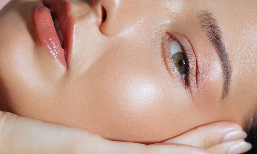 face makeup stock image