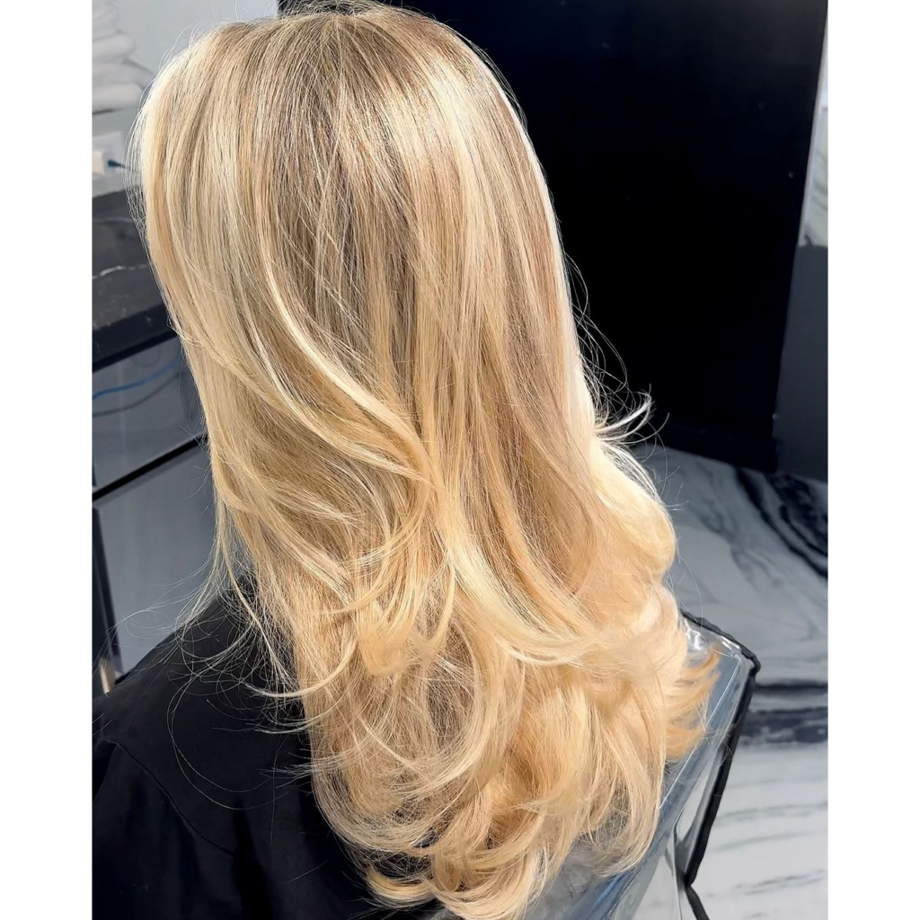 after-sun blonde hair color