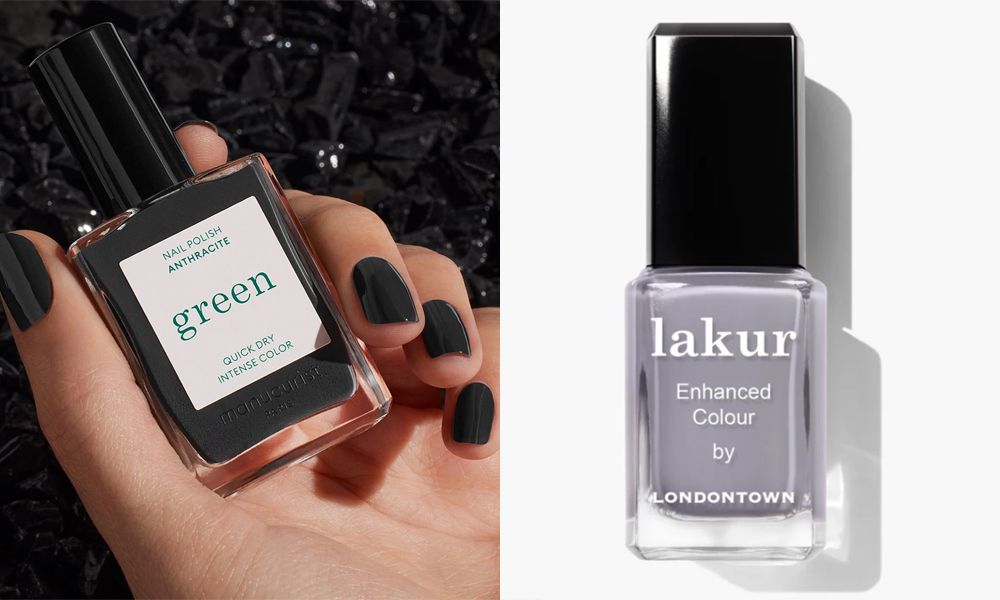 winter gray nail polishes