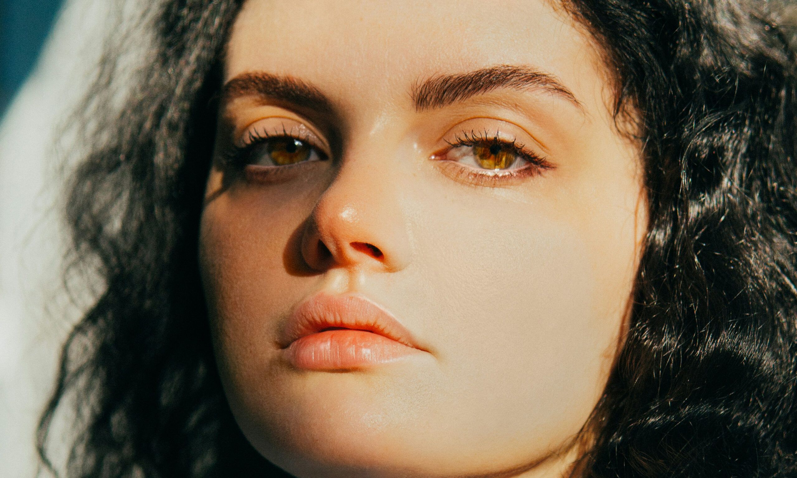 portrait of young woman in sunlight