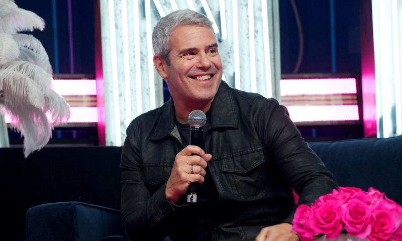 Andy Cohen, star of 'Watch What Happens Live with Andy Cohen', in conversation during the first-ever exclusive reality TV event, Hayu FanFest, at Magazine London on October 26, 2024 in London, England.