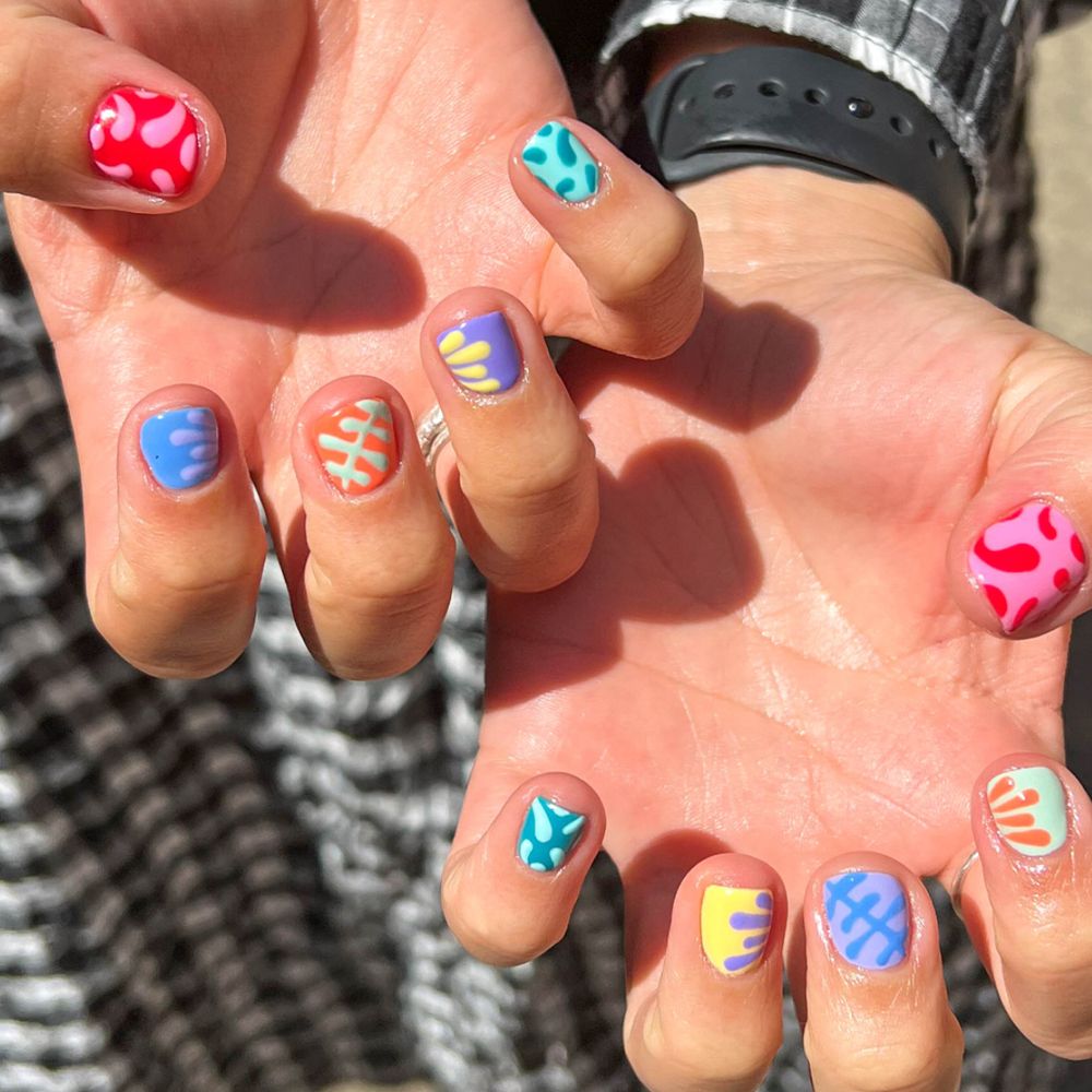 Funky Short Nails