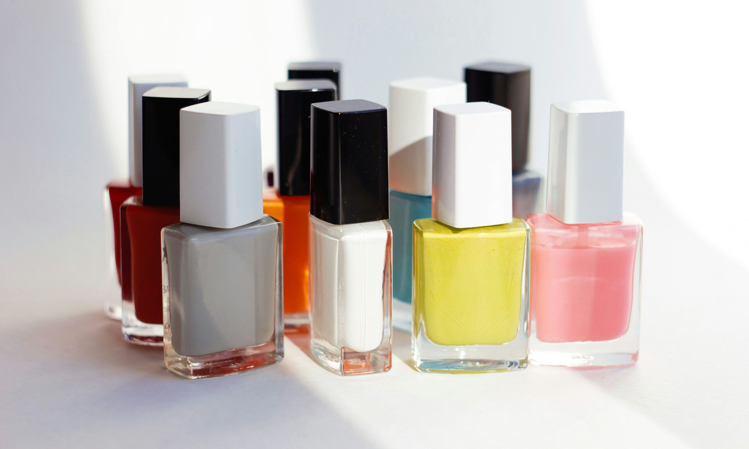 various nail polish bottles