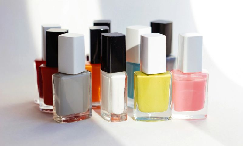 various nail polish bottles