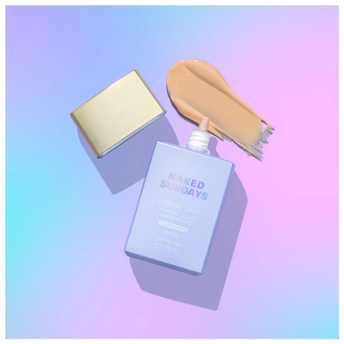 Naked Sundays CabanaGlow SPF50 Mineral Glow Serum Drops in Illuminating