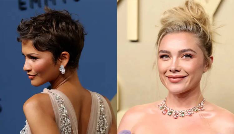 Zendaya and Florence Pugh at the 2026 Emmy Awards