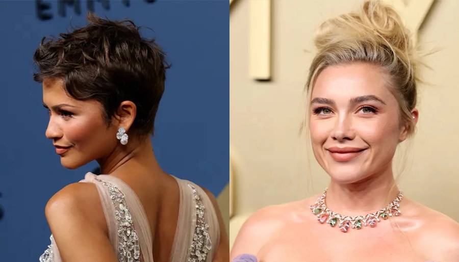 Zendaya and Florence Pugh at the 2026 Emmy Awards