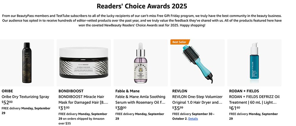 Readers Choice Awards 2025 Amazon Storefront