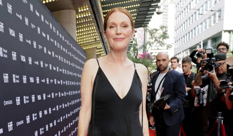 Julianne Moore attends the premiere of "The Debut" during the 2026 Toronto International Film Festival at Princess of Wales Theatre on September 13, 2026 in Toronto, Ontario.