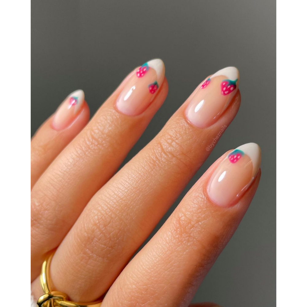 Strawberry French Tips