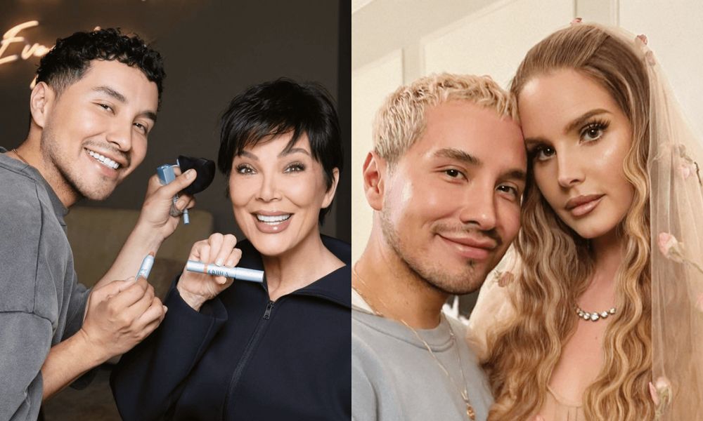 Etienne Ortega with Kris Jenner and Lana Del Rey