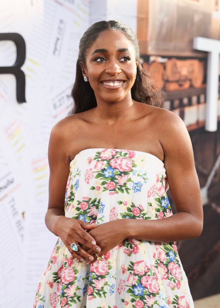 Photo of Ayo-Edebiri on the red carpet for "The Bear" premiere