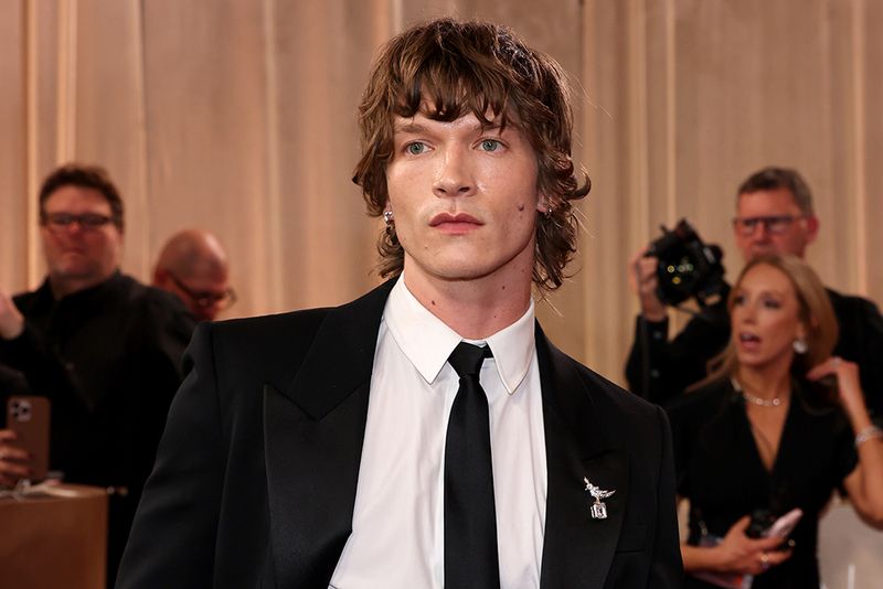 BEVERLY HILLS, CALIFORNIA - JANUARY 11: (FOR EDITORIAL USE ONLY) Connor Storrie attends the 83rd Annual Golden Globe Awards at The Beverly Hilton on January 11, 2026 in Beverly Hills, California. (Photo by Amy Sussman/Getty Images)