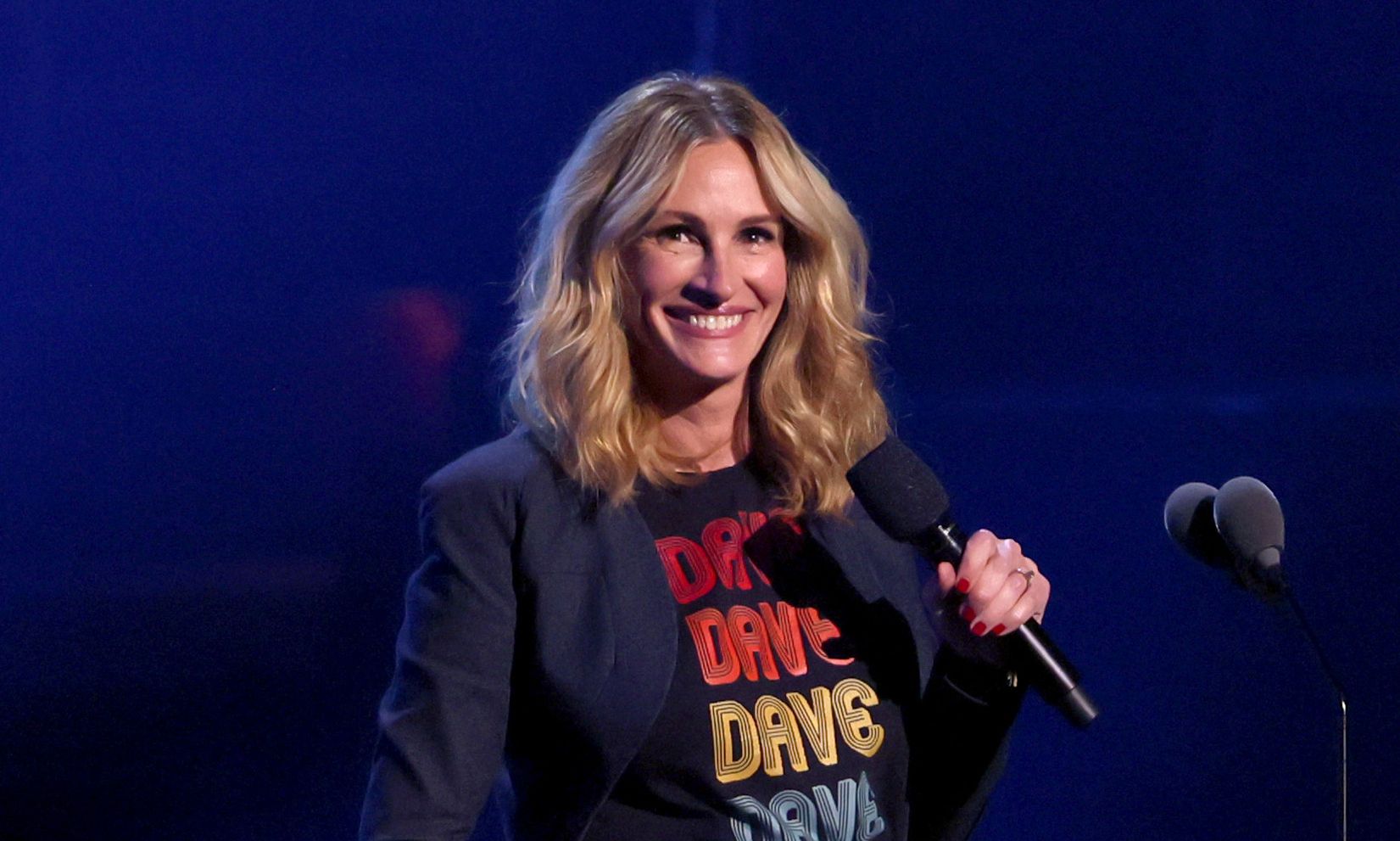 Julia Roberts speaks onstage during the 2024 Rock &amp; Roll Hall Of Fame Induction Ceremony streaming on Disney+ at Rocket Mortgage Fieldhouse on October 19, 2024 in Cleveland, Ohio.