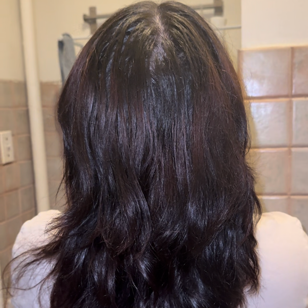 Before milk_shake's deep detox shampoo