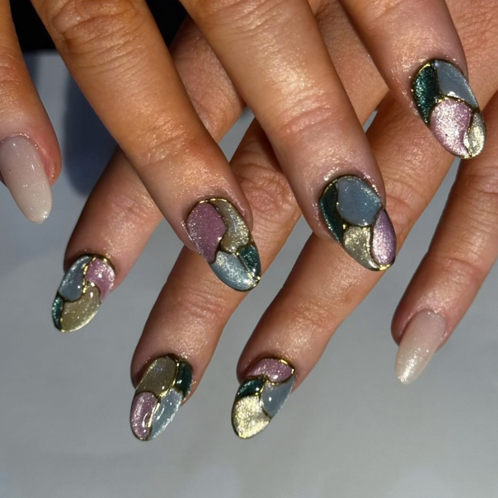 Stained Glass Crushed Velvet